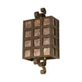 thumbnail image 2 of Meyda 116008 10 in. Monte Cristo Wall Sconce, 63U Rustic Iron Amber Mica & Clear Seedy Glass, 2 of 3