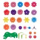 thumbnail image 3 of Juguetes de jardín de flores para niños, bloques de construcción de flores para juguetes de construcción para niños, juguetes de exterior para niños, juego de ramos de bricolaje, 3 of 8