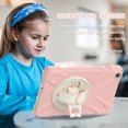 thumbnail image 2 of Galaxy Tab A 8.0 2019 Released Case with PET Screen Protector, SM-T290 T295 T297 Case, Allytech Heavy Duty Protection Rugged Kickstand Hand Strap Kids Friendly Case for Galaxy Tab A 8.0 T290, Pink, 2 of 9