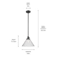 thumbnail image 4 of 43905BK Kichler Lighting Avery - 1 Light Pendant-11.75 Inches Tall and 14 Inches Wide-Black Finish, 4 of 4