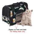 thumbnail image 4 of Daisy Fabric Dog Carrier Bag with Nylon Webbing Strap - Durable 900D Oxford Cloth Pet Tote for Travel and Outings, 17x10x11.8 Inches., 4 of 7