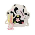 thumbnail image 2 of Mochila de peluche de dibujos animados, suave, versátil, informal, bolsa de juguete para niñas, bolsa portátil para estudiantes Negro, 2 of 9