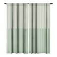 thumbnail image 3 of Society6 Colour Poems Color Block Lines Green Blackout Curtain Single Panel Green Modern 50" x 96", 3 of 3