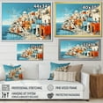 thumbnail image 4 of Designart "Colorful Landscape of Santorini, Greece II" Cityscapes Framed Wall Art - Industrial Multicolor Santorini Living Room Framed Canvas Art, 4 of 6