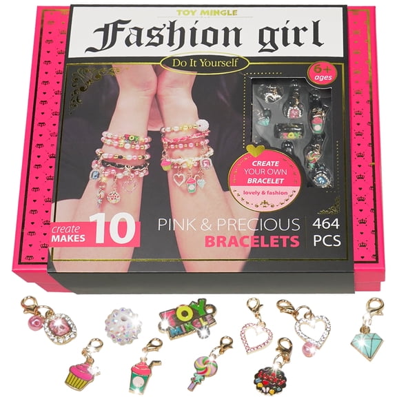 Toymingle Bracelet Making Kit Jewelry Beads Set Child 464 Pieces