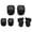 Black, variant on Kids Knee Pads Set 6 in 1 Protective Gear Kit Knee Elbow Pads with Wrist Guards Children Safety Protection Pads for Rollerblading Cycling Skating