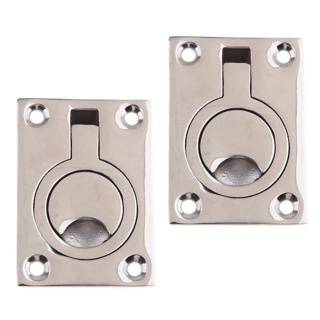 2x De De Acero Inoxidable 316 Armario De De Elevación De Elevación 63 Mm X 44 Mm, Grado Marino Macarena Pestillo del piso del barco marino