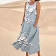 thumbnail image 2 of Midsumdr Summer Dresses for Women 2025 Fashion Boho Floral Printed Sleeveless Round Neck Maxi Dresses Casual Flowy Loose Plus Size Dresses with Pockets, 2 of 5