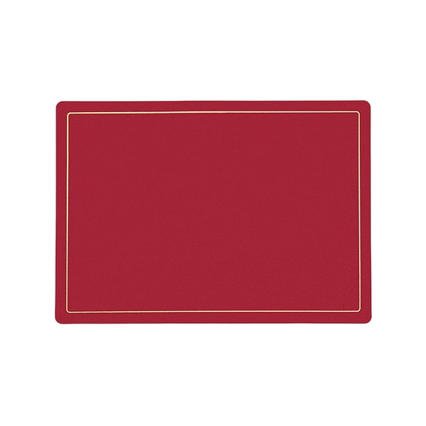 Juego de manteles individuales de cuero, 1 unidad, de doble cara, para mesa de comedor, estilo occidental, aislante térmico para platos calientes, mantel individual de PU para encimera de cocina,