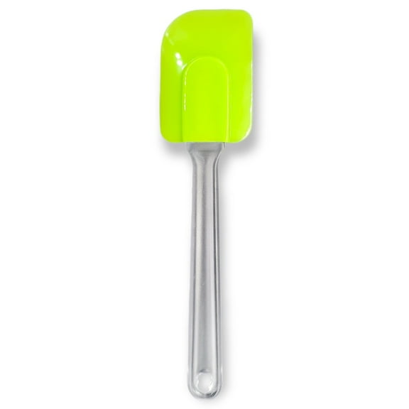 Handy Housewares 10" Long Flexible Silicone Head Spatula with Frosted Plastic Handle - Green