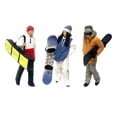 thumbnail image 2 of Esquirla 3x Ho Scale Miniature Model Skiing Figures Building Decoration Supplies for Fire B, 2 of 8