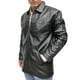 thumbnail image 4 of Chamarra de piel negra elegante con cuello de solapa para hombre Castelli Leather Authentic Calvin Bomber elegante con cuello de solapa, 4 of 4