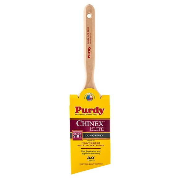 18-Pack of 3” Purdy 144552930 Chinex Elite Glide Paint Brush, Angle Sash, Fluted