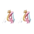 thumbnail image 3 of Naiovety 32 Inch Birthday Balloons Number Foil Balloons Kids 1st Birthday Party Decorations Balloons Happy Birthday Balloon Type6 NO6, 3 of 6