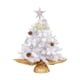 thumbnail image 1 of Mini árbol de Navidad iluminado, centro de mesa, adorno navideño, decoración navideña Blanco, 1 of 9