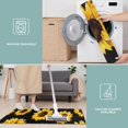 thumbnail image 6 of Black Yellow Sunflower Pattern Kitchen Rugs Sets Of 3,Kitchen Runner Rugs Non Skid Washable,Decorative Kitchen Floor Mats for Kitchen,Sink,Laundry,17"x30"+ 17"x47" + 17"x59", 6 of 6