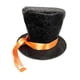 thumbnail image 2 of Sombrero de copa, accesorio de fiesta, sombreros para Halloween, disfraces, actuaciones y fiestas. Negro, 2 of 9