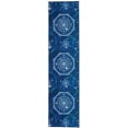 thumbnail image 1 of Simon 2' x 8' Washable Runner, Blue and Ivory, 1 of 6