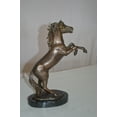 thumbnail image 6 of Nifao Rearing Horse Small Bronze Statue – Home Decor Sculpture, 8"L x 4"W x 11"H, 6 of 11