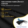 thumbnail image 6 of EAGLE PEAK Portable Privacy Tent Changing Room for Pop Up Canopy Fits Canopies with Cross Bars, Outdoor Hanging Privacy Curtain, Black, 6 of 8