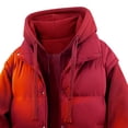 thumbnail image 4 of Mens Winter Coats Sevevn Mens Fashion Fake Two-piece Coats Hooded Loose Casual Winter Down Jackets Thicker Warm Parkas, 4 of 5