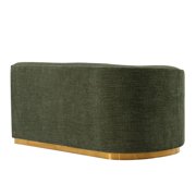Manhattan Comfort Daria Sofa with Solid Wood Frame in Olive Green