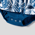 thumbnail image 3 of PatPat Family Matching Plant Print Splice Belted Tank Dresses and Color Block Short-sleeve T-shirts Sets, Blue, Baby Girl 6-9M, 3 of 5