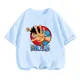 thumbnail image 2 of Camiseta de una pieza de Anime para adolescentes, camisetas de manga corta de verano, ropa para niños, camisetas de Luffy para niñas, camisetas de Sonic, 2 of 5