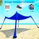 thumbnail image 4 of Toldo para carpa de playa COMMOUDS de 12 x 12 pies, UPF50+, con sacos de arena, 4 of 7