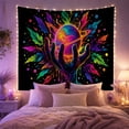 thumbnail image 2 of Cosmic Hand Holding a Colorful Planet in Galaxy, Dreamy Psychedelic Style for Space Lovers, Galaxy Wall Art, Graduation Gift, Tapestry Wall Hanging for Bedroom and Dorm, 2 of 7