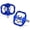 Blue, variant on Bike Fit SPD System Clipless Pedal Bicycle Self-locking Pedals Dual Function Mountain Bike Spin Pedals
