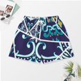thumbnail image 3 of PRIYAL Ensemble de Pyjama en Soie Patchwork pour Femmes Manches Courtes Confortables 2 Pcs, 3 of 6