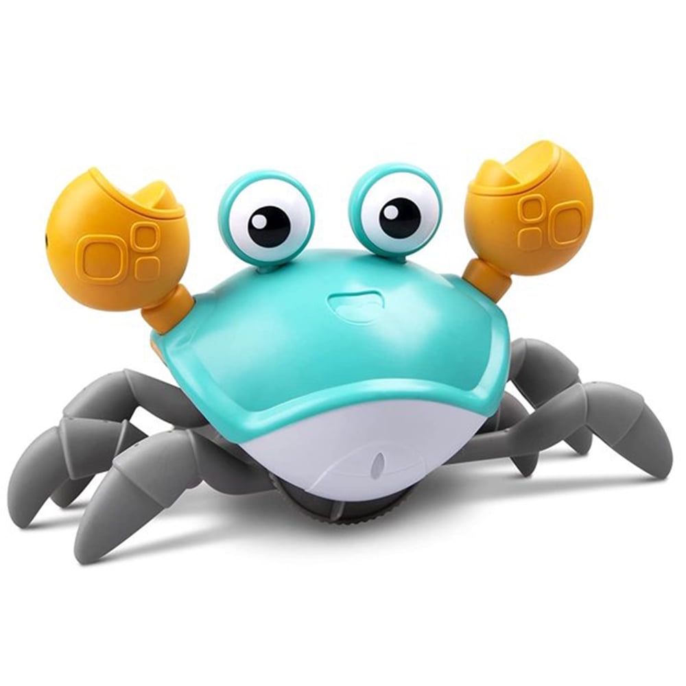 Bounce Toy Crab Plastic Figurine Kid Funny Decor Spring Animal Collectible Gift 
