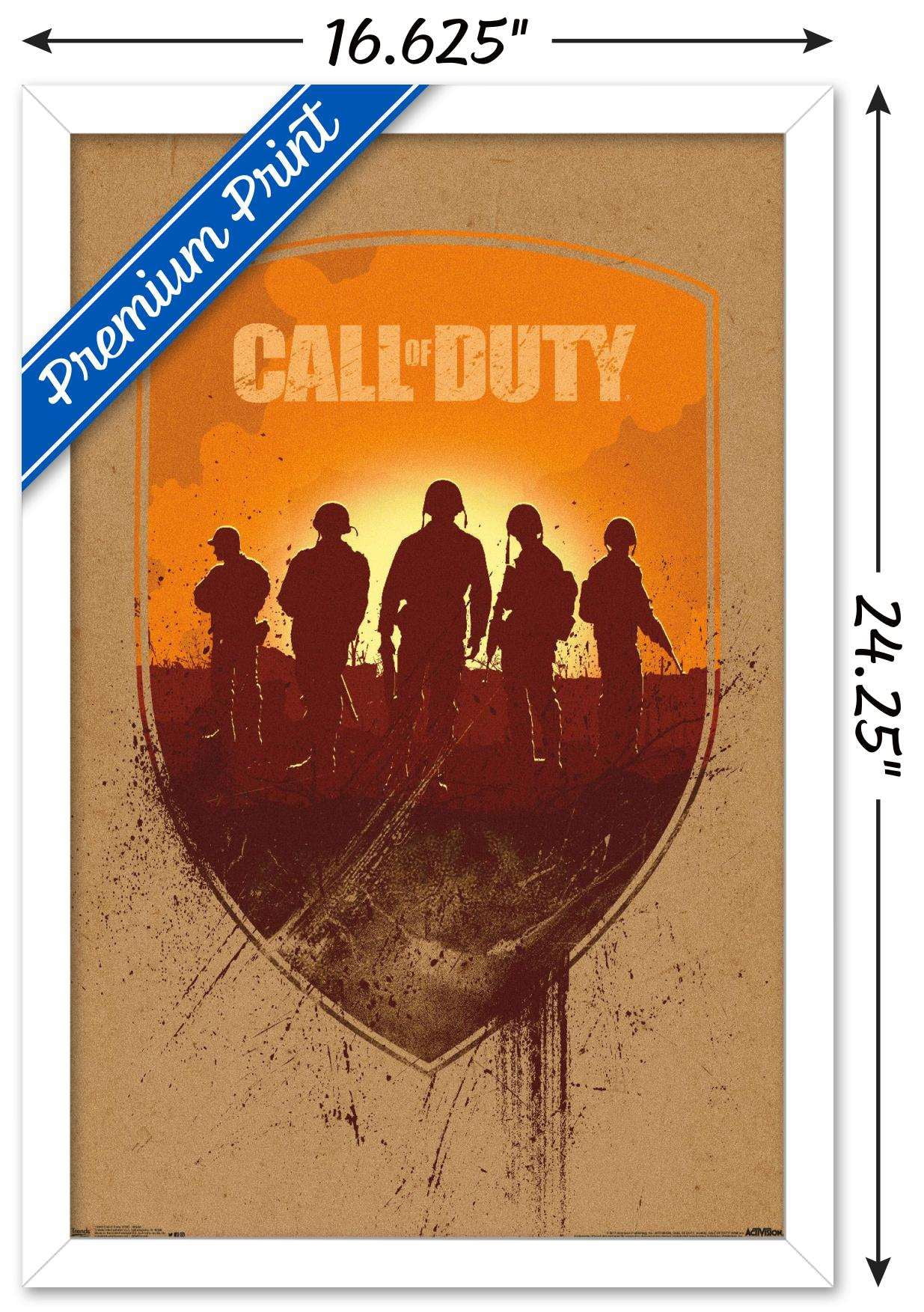 Call of Duty: WWII - Shield Wall Poster, 14.725" x 22.375", Framed