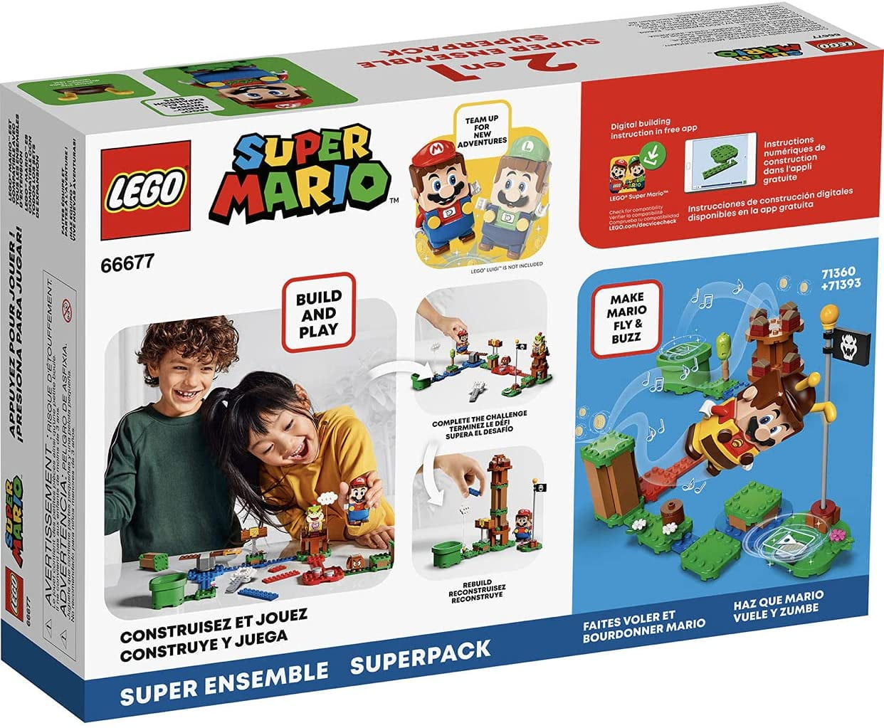 Lego Super 2 in 1 Super Pack Lego 71360 & 71393 Collectible Kids 6+ - Walmart.com