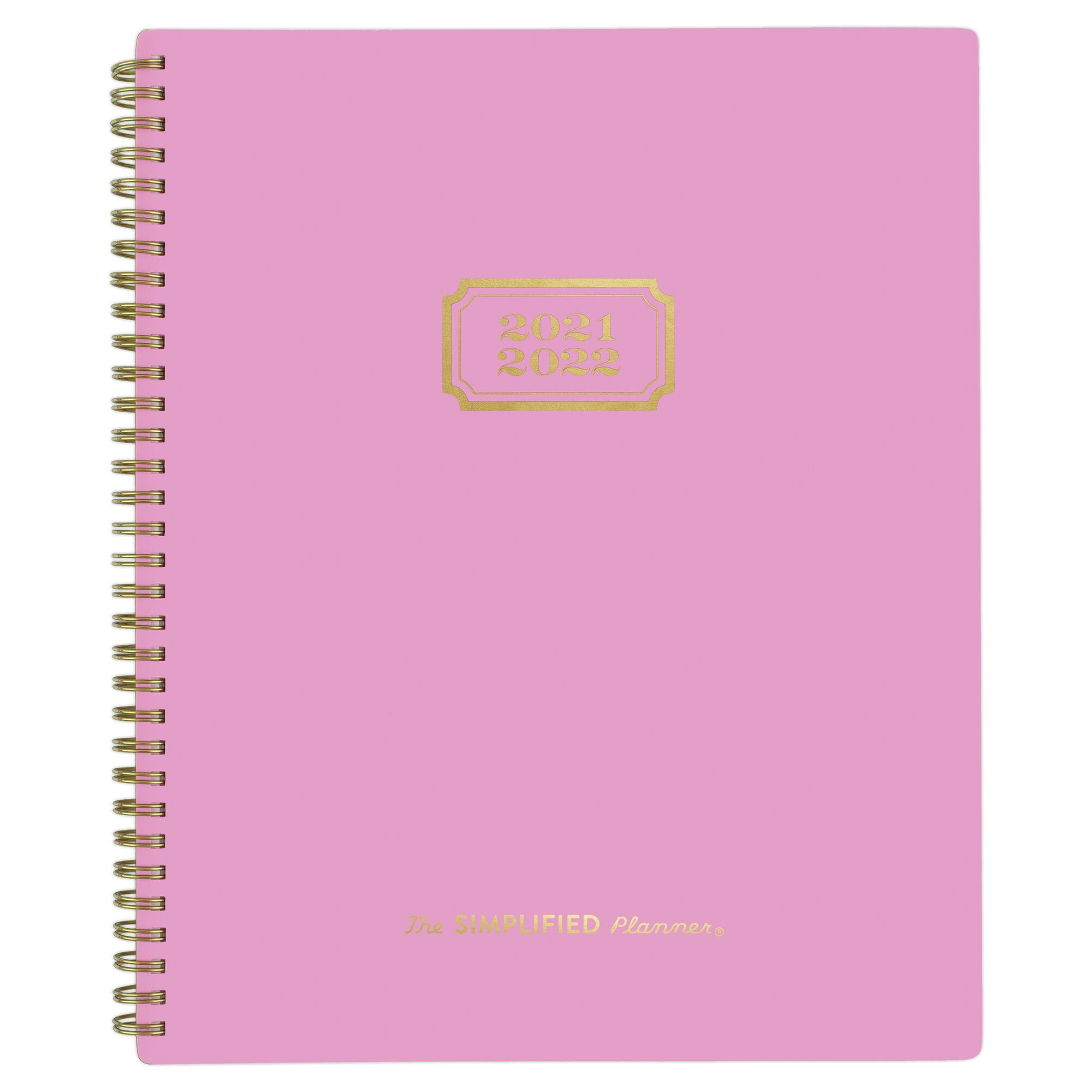 EL62-905A Pink Gingham Teacher 8-1/2 x 11 Large Academic Planner 2021-2022 Student for School Simplified by Emily Ley for AT-A-GLANCE Weekly & Monthly Planner