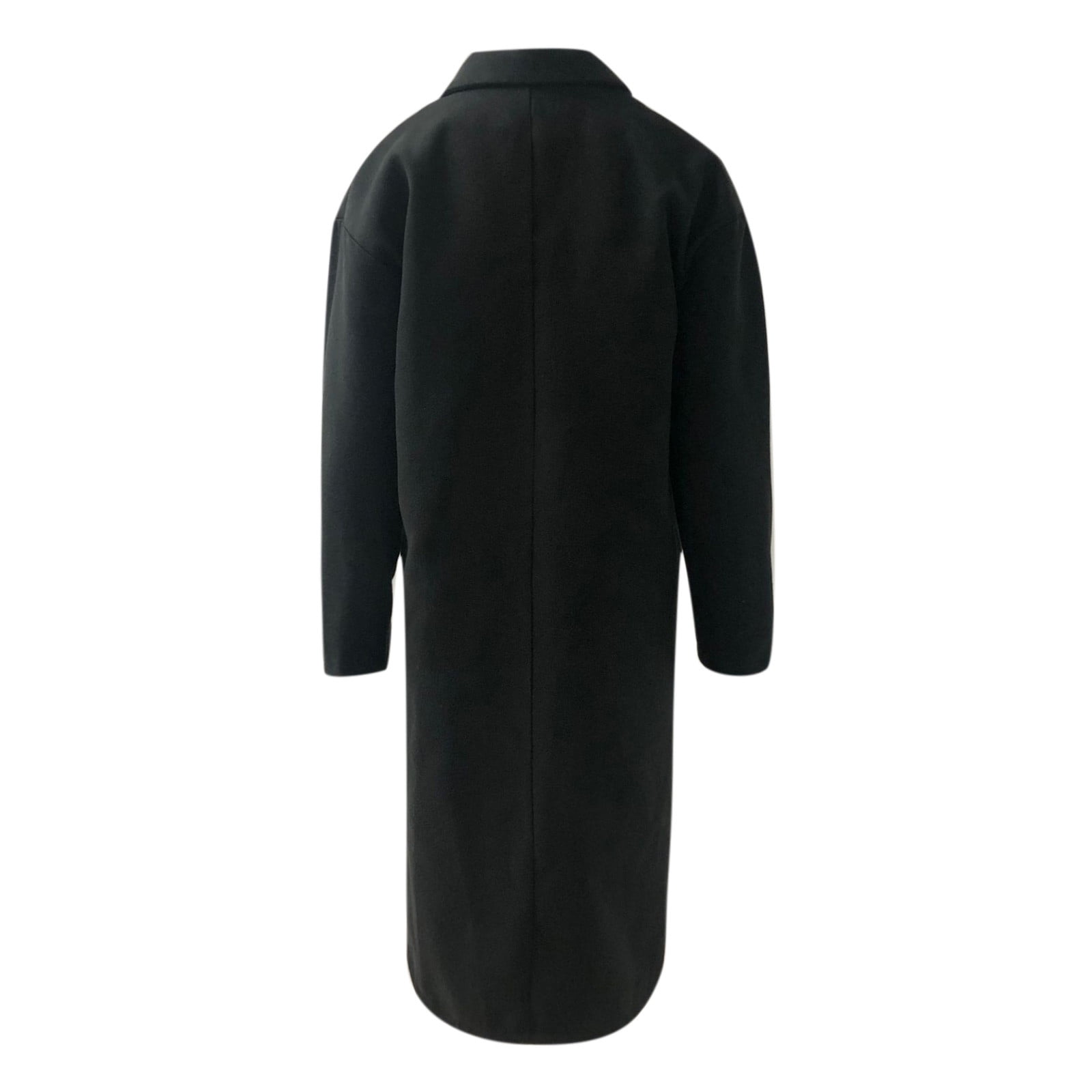 Hfyihgf Wool Trench Coats for Women Winter Fashion Notch Collar Double  Breasted Peacoats Plus Size Long Jackets Casual Walker Coat Blue 4XL 