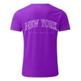 thumbnail image 6 of kamemi Graphic Tees Men Men's V-Neck T-shirts(Purple,L), 6 of 6