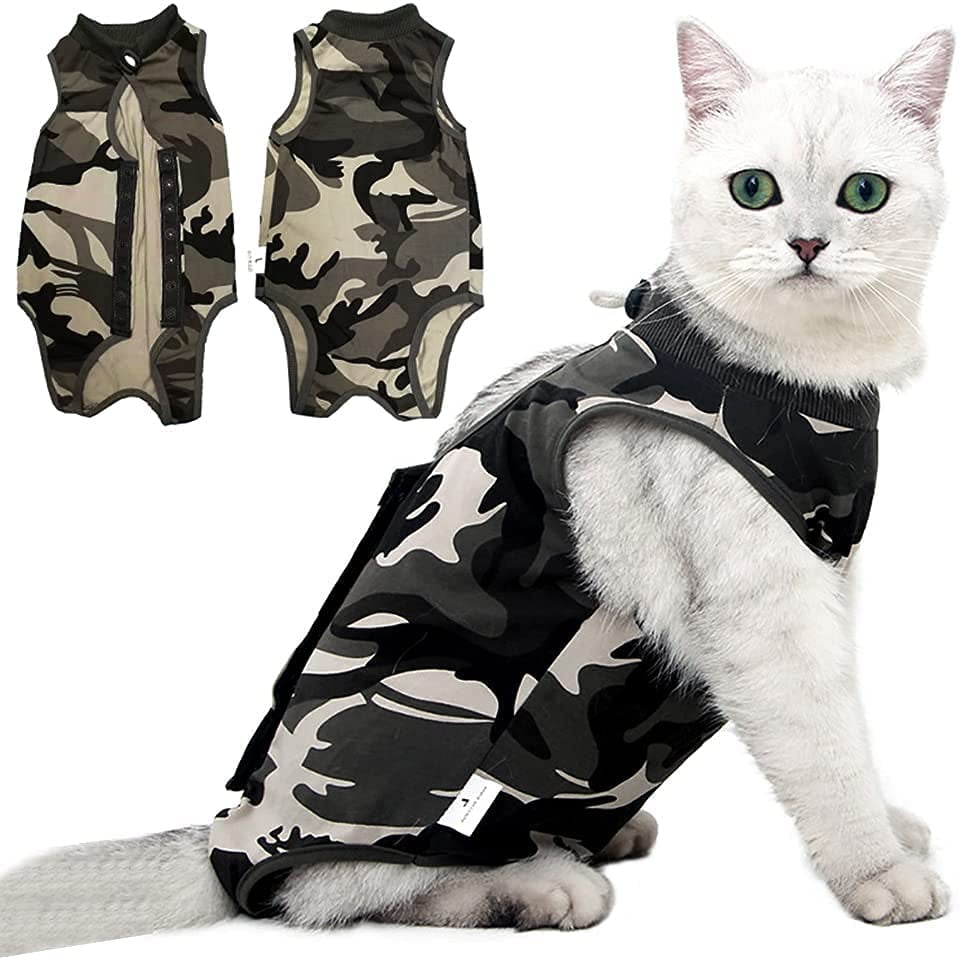 WEIS Cat Surgery Recovery Suit for Abdominal Wounds or Skin Diseases