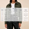 thumbnail image 2 of Iyufng Womens Lapel Suede Cropped Jackets Long Sleeve Zip Up Casual Short Coat with Side Pockets, 2 of 9