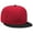 Blk/Red/Red, variant on OTTO SNAP Wool Blend Twill Round Flat Visor 6 Panel Pro Style Snapback Hat - Gray