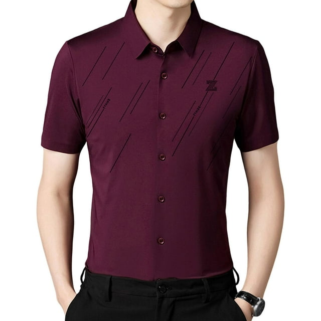 Camisa de manga corta para hombre, camisa de vestir de manga corta para hombre, suéter casual holgado, XXXXL