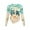 Beach Turtle Starfish Seashell Heart, variant on Peacock Flower Print Long Sleeve Shirts for Women Crew Neck Stretch Irregular Fitted Tee Shirts Tops Fall Winter Workout Outfits, Size M