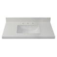 thumbnail image 5 of Sagehill Designs 37" Gemstone Black Quartz Top with Integrated White Rectangular Ceramic Basin, 5 of 7