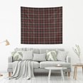 thumbnail image 5 of Plaid Black and Red Tapestry Aesthetic Tapestry Wall Hanging 60" x 40" Inches Home Decor Gifts, 5 of 6