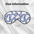 thumbnail image 3 of Rocae Cute White Rabbit for Mask for Women Men, Luxury Eye Cover Eye Shade with Adjustable Strap for Travel, Nap, Meditation, 3 of 7