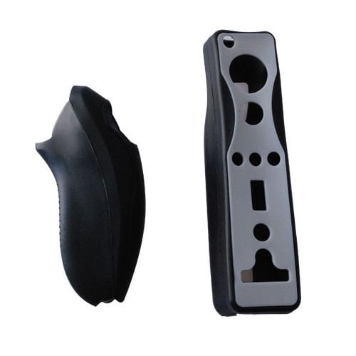 Silicone Case Soft Skin Cover Dustproof Rubber Protective Cover For Nintendo Wii Remote ControllerWii Remote Joystick (Black)