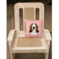 thumbnail image 2 of Caroline's Treasures Checkerboard Basset Hound Indoor/Outdoor Throw Pillow, 2 of 2