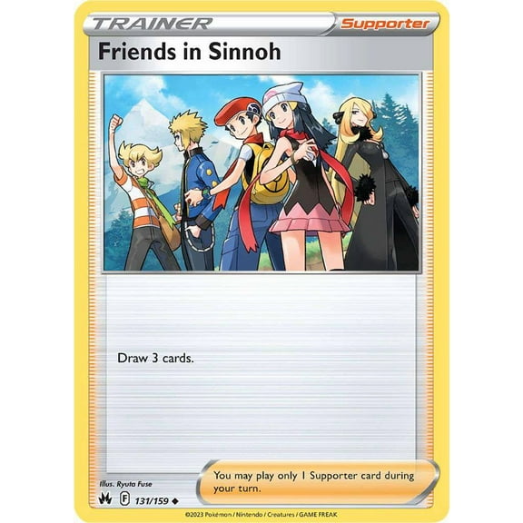 Pokemon Crown Zenith Uncommon Friends in Sinnoh #131