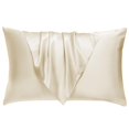 thumbnail image 1 of Funda de almohada BHZ Queen de satén con efecto refrescante de plumón de ganso, 1 of 9